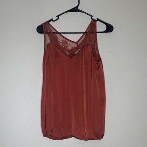Maurices Terracotta Lace Camisole